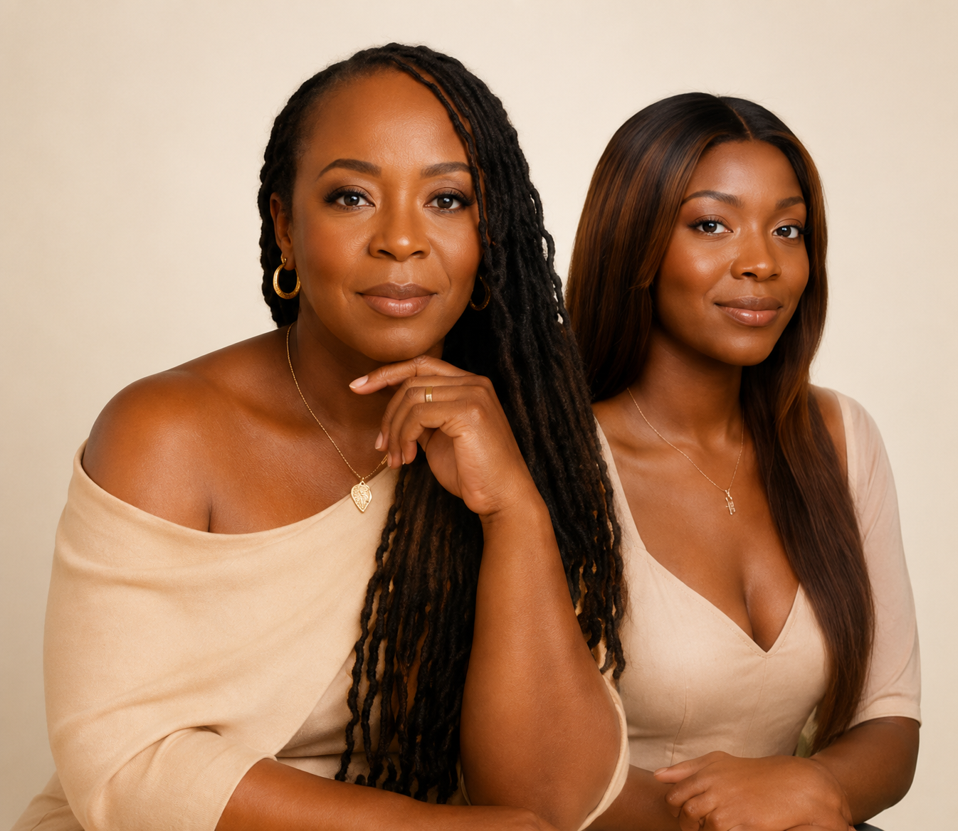 Dr. Maxine Goring-Rodriguez and Chelsea, founders of SoulCentements